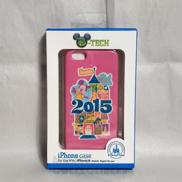 Disney Parks Disneyland Castle iPhone 6 Phone Case Pink Mickey Mouse - Picture 1 of 3